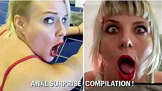 “Not My Ass!” Surprise Anal Amateur Cumpilation