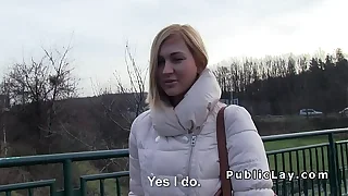 Czech student pays pretty good for public sex