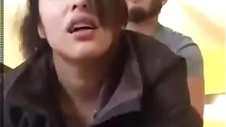 arab girl records herself getting fucked from behind